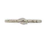 18k White Gold Wedding Band Ring Jewelry with Dot Design Size 6.25 (#J5900)