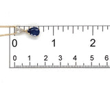 14k Yellow Gold 1.84 Carat Blue Genuine Natural Sapphire Diamond Necklace #J7431