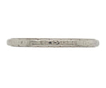 18k White Gold Wedding Band Ring Size 6.5 Jewelry (#J7283)