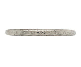 18k White Gold Wedding Band Ring Size 6.5 Jewelry (#J7283)