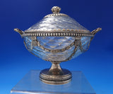 English Georgian Sterling Silver Sweet Meat Dish Set Dishes Covers Ladles #7184