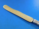 Lap Over Edge Acid Etched by Tiffany Sterling Dessert Knife GW HHAS w/ Fruit