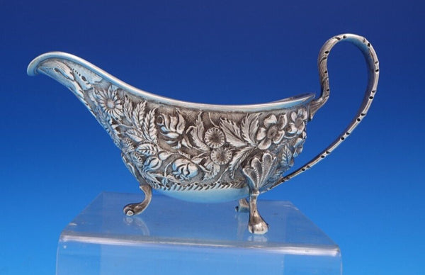 Repousse by Jacobi and Jenkins Sterling Silver Gravy Boat 7" x 4" (#7833)