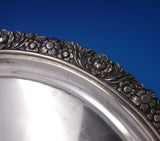 Scottish Sterling Silver Salver Tray w/ Scroll Feet and Crest / Motto (#5004)