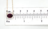 14k Yellow Gold Necklace with 1.80ct Genuine Natural Rhodolite Garnet (#J7602)