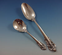 Grande Baroque by Wallace Sterling Silver Flatware Set 12 Service Dinner 53 Pcs