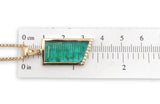 14k Yellow Gold 5.97 Carat Genuine Natural Emerald Pendant w/Diamonds GIA #J7590