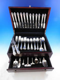 Orleans by Lunt Sterling Silver Flatware Set for 12 Service 82 pieces Scarce