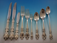 Melrose by Gorham Sterling Silver Flatware Set 8 Service Place Size 83 pieces