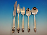 Sovereign Old by Gorham Sterling Silver Flatware Set 12 Service 65 pieces Acorn