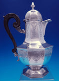 Buccellati Sterling Silver Tea Set 5pc Coffee, Tea, Sugar, Creamer, Tray (#8934)