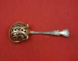 Victoria by Dominick & Haff Sterling Silver Pea Spoon 7 1/4" Gold Washed Pierced