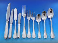 Albi by Christofle France Sterling Silver Flatware Service for 8 Set 87 pieces