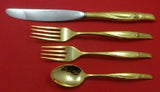 Sea Rose Vermeil By Gorham Sterling Silver Regular Size Place Setting(s) 4pc
