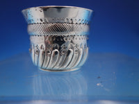 English Sterling Silver Salt Dip Master w/ Cobalt Liner #9391 London 1887 #6519