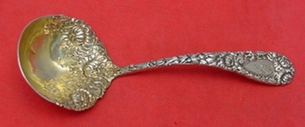 Chrysanthemum by Durgin Sterling Silver Sauce Ladle Gold Washed 5 5/8" Serving