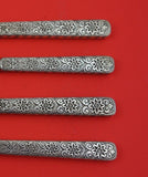 Antique Engraved by Tiffany and Co Sterling Silver Steak Carving Set HH WS 4pc