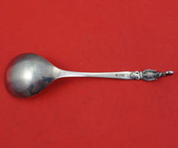 Dansk Guldsmedes Sterling Silver Sugar Spoon with Leaf and Berry Handle 6"