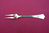 Lilje by Th. Olsens Sterling Silver Pickle Fork vermeil enameled green 5 3/8"
