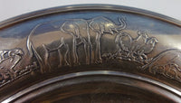 Noahs Ark by Gorham Sterling Silver Child'S Set 2pc Bowl and Underplate (#1238)