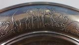 Noahs Ark by Gorham Sterling Silver Child'S Set 2pc Bowl and Underplate (#1238)