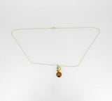 14k Yellow Gold Chocolate Pearl Pendant (#J1669)