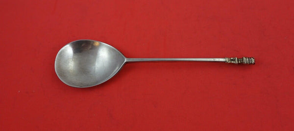 Lion by Gorham Sterling Silver Preserve Spoon w/ 3 dimensional lion figural 7"