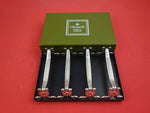 Vendome by Christofle Silverplate Knife Rests Never Used Set of 4 in Box
