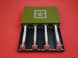 Vendome by Christofle Silverplate Knife Rests Never Used Set of 4 in Box