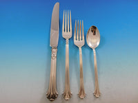 Silver Plumes by Towle Sterling Silver Flatware Set for 8 Service 50 pcs Dinner