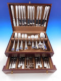 America by Christofle Silverplate Flatware Service for 12 Dinner Set 96 pieces