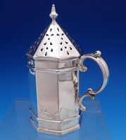 Watspm Sterling Silver Muffineer #2 Octagonal Shape w/Handle 5 1/2" Tall (#7946)
