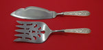 Corsage by Stieff Sterling Silver Fish Serving Set 2 Piece Custom Made HHWS