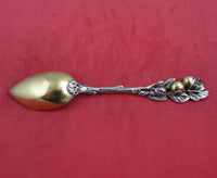 Gorham Sterling Silver Grapefruit Spoon w/GW Grapefruit Leaf Bowl #H38 Pat. 1891