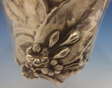 Frank Smith Sterling Silver Smoking Set 4pc with Leaf & Wave Motif (#0392)