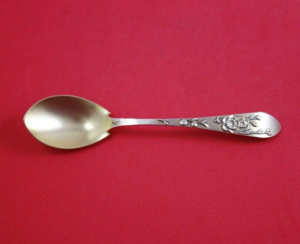 Lap Over Edge Applied by Tiffany and Co Sterling Ice Cream Spoon GW Flowers