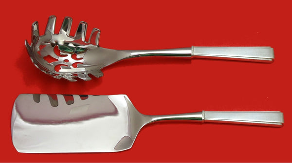 Modern Classic by Lunt Sterling Silver Italian Pasta Server Set 2pc HHWS Custom