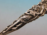 Raphael by Alvin Sterling Silver Flat Handle Master Butter 7 1/8" Floral Figural