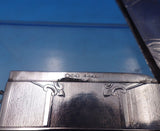 Albert Coles Coin Silver Card Case Engine Turned Engraved w/Loops #225 (#6811-2)