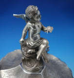 Portuguese Sterling Silver Cherub Stand w/Cherub Finial and Feet Figural (#4979)