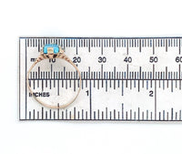 10k Gold Victorian Sleeping Beauty Genuine Natural Turquoise Ring 10.25 (#J6567)