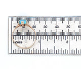 10k Gold Victorian Sleeping Beauty Genuine Natural Turquoise Ring 10.25 (#J6567)