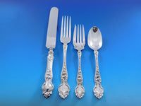 Violet by Wallace Sterling Silver Flatware Service for 12 Set 87 pieces