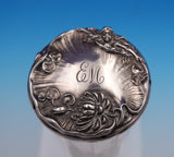 Simons Bros Sterling Silver Glass Dresser Jar Woman Water Lily #11562 (#9158)