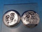 Unger Sterling Silver Dresser Jar Cover Pair (Covers Only) #7631 (#7473)
