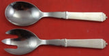 Pyramid by Georg Jensen Sterling Silver Salad Serving Set 2pc HH WS Orig 7 1/2"