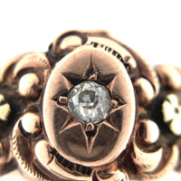 10k Yellow Gold Victorian Men's Wedding Band Ring w/ Diamond Size 10.75 (#J6285)