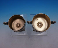 Lotus by Whiting Sterling Silver Sugar Creamer Set 2pc #402 Art Nouveau (#4345)