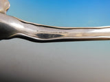 Lap Over Edge Acid Etched by Tiffany Sterling Silver Salad Serving Spoon Flowers