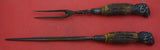 Antler Handle by Various Maker Roast Carving Set 2-pc w/ Silver  Fork 14 1/2"